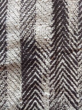 Vintage Woven Fabric Pencil Skirt, Chocolate Brown & Cream